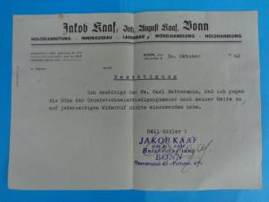 Bestatigung- 30.10.1942
